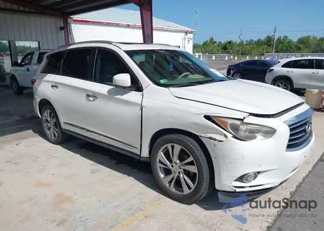 2013 Infiniti Jx35 z USA, uszkodzony, nr VIN 5N1AL0MN6DC303110